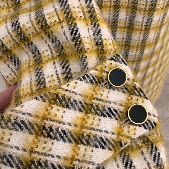 VERONICA BEARD Jin Dickey Brushed Checked Cotton-Blend Coat - Picture 7 of 11